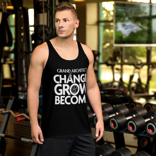 Change Grow Become Unisex Tank Top