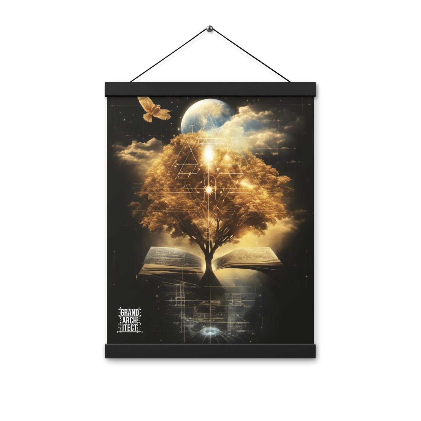 Infinite Symmetry Poster with hangers