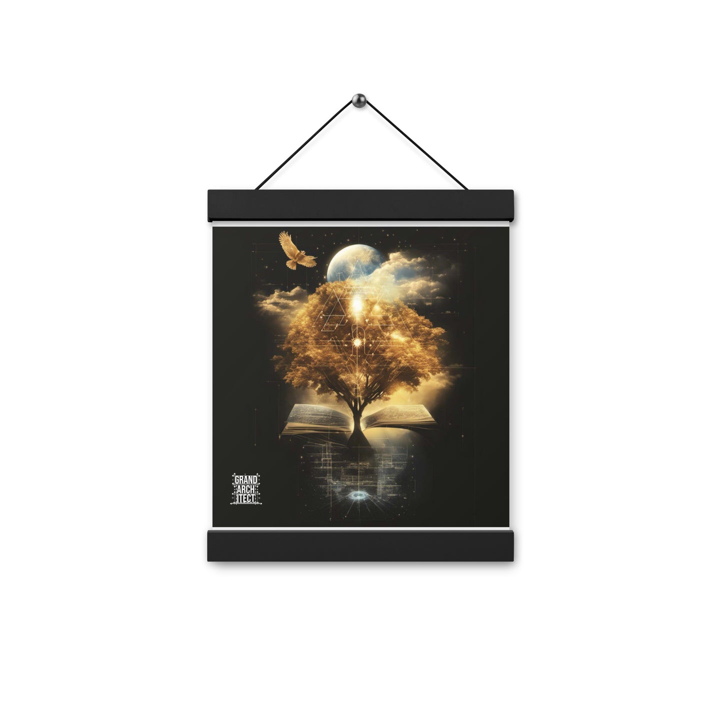 Infinite Symmetry Poster with hangers