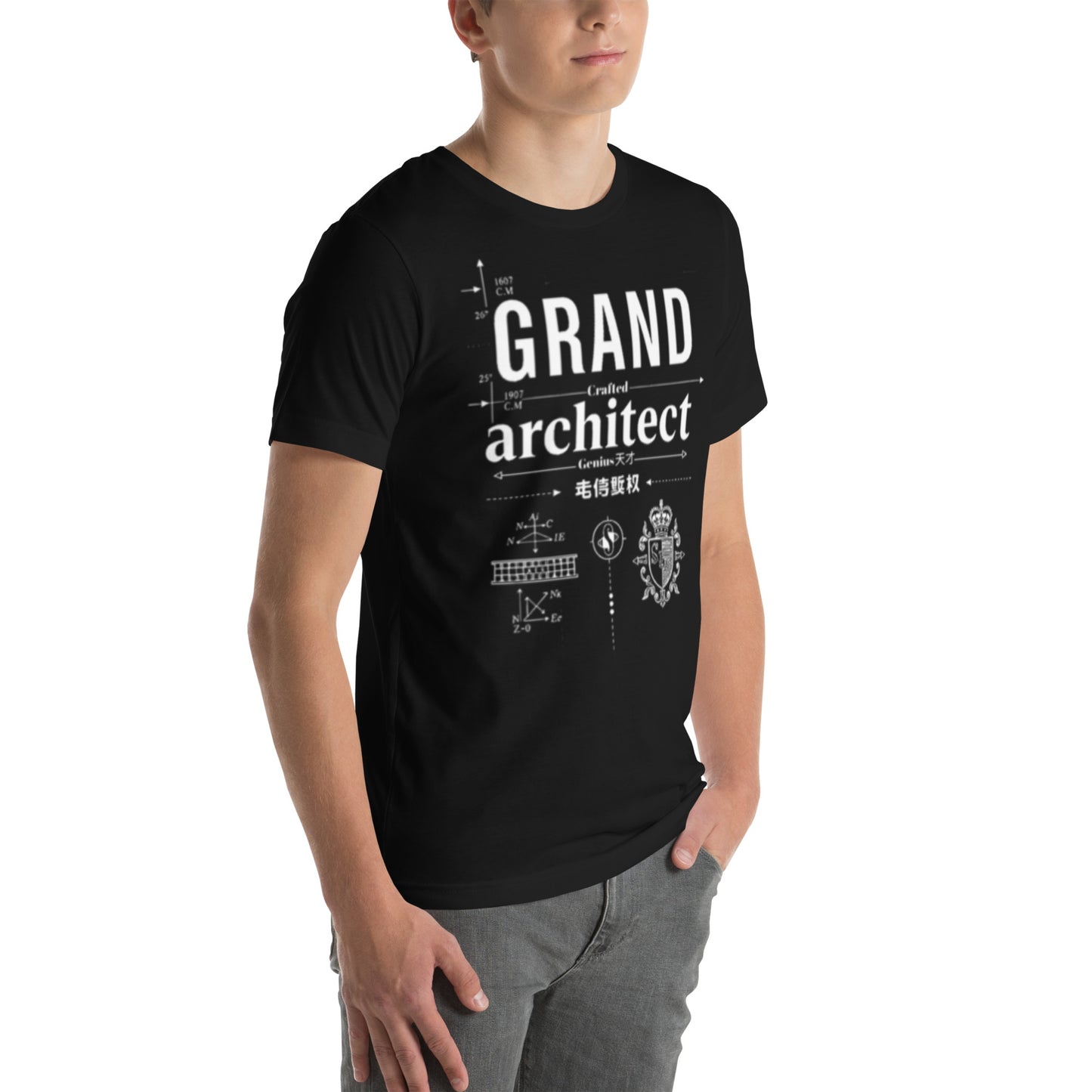 Grand Architect Crafted Genius Unisex t-shirt