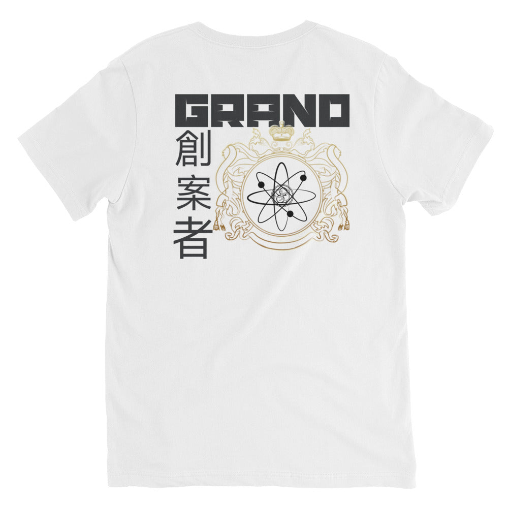 Grand Architect Golden Crest Unisex Short Sleeve V-Neck T-Shirt