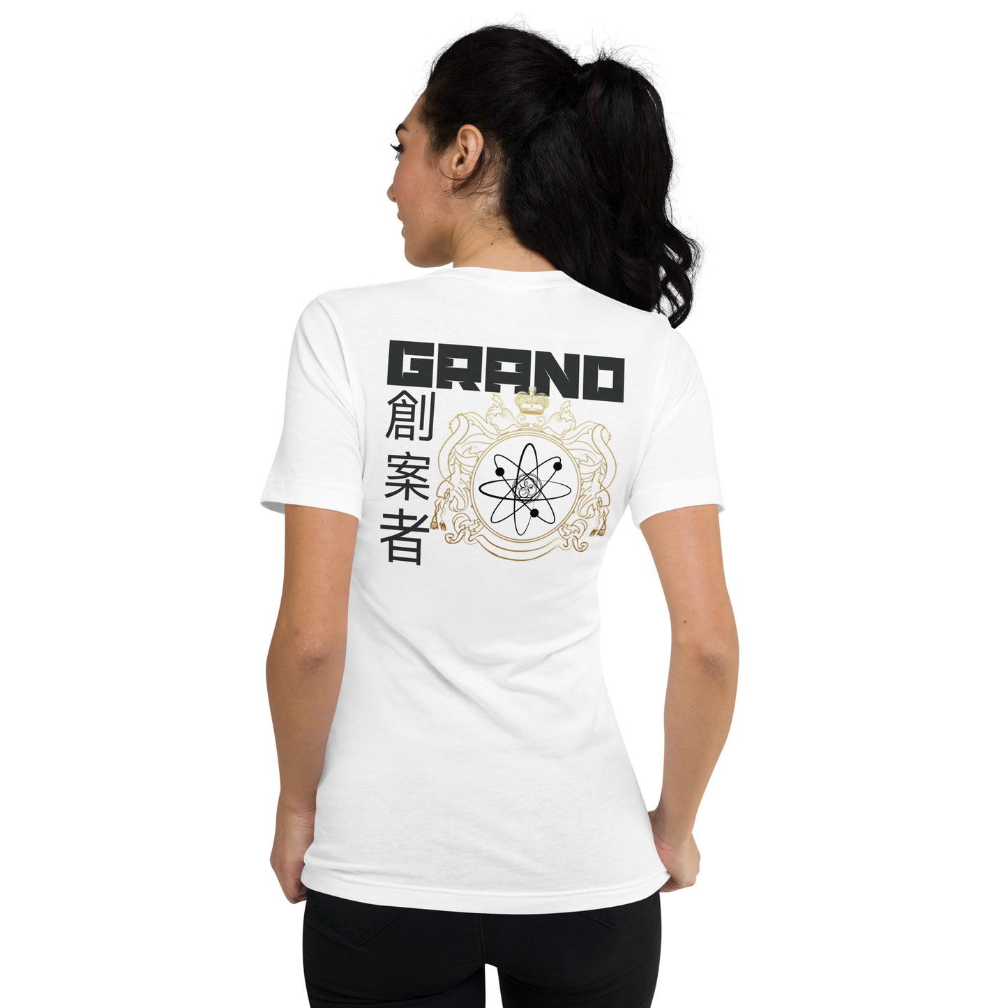 Grand Architect Golden Crest Unisex Short Sleeve V-Neck T-Shirt